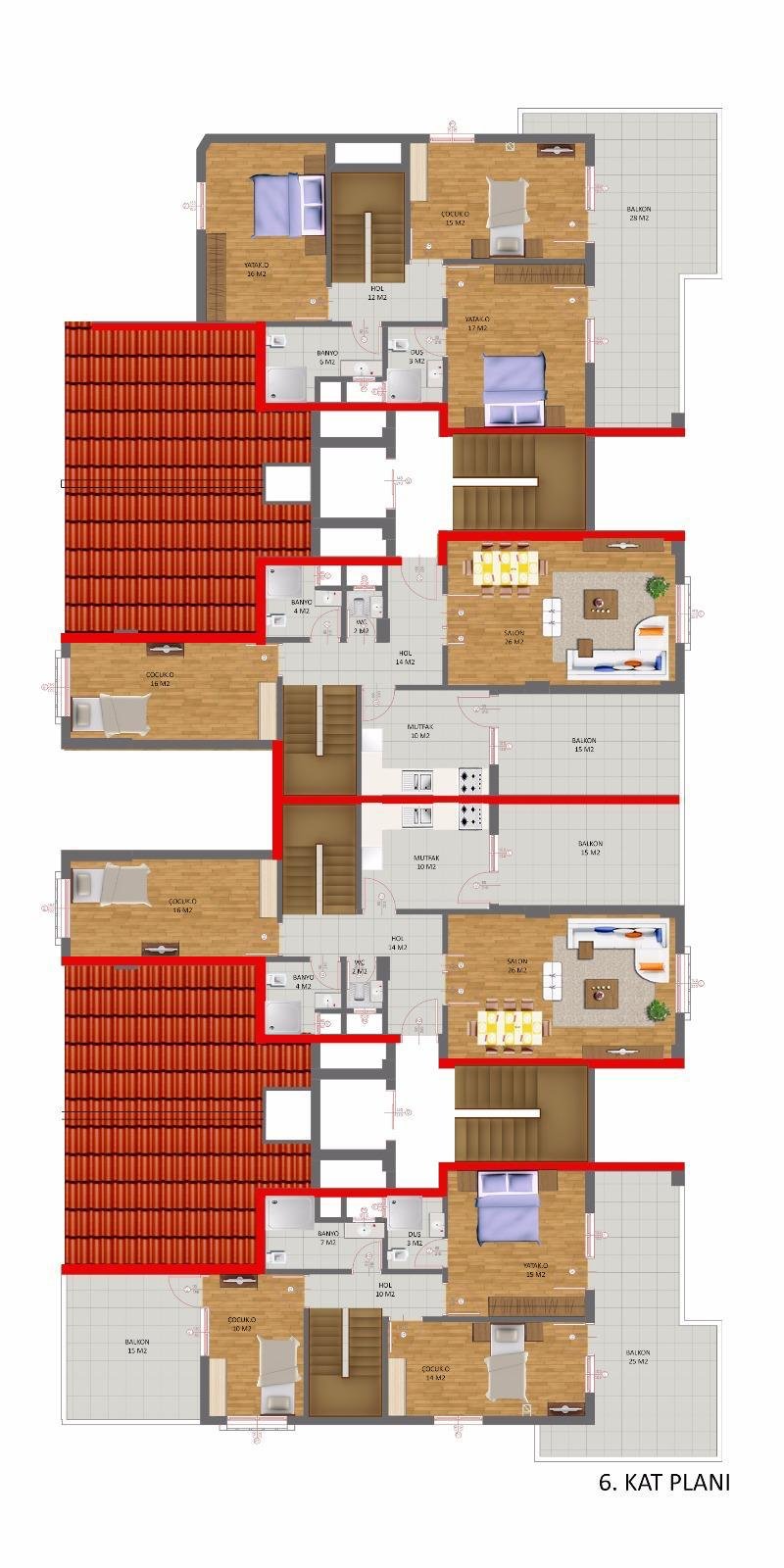 مجمع بورصا - مسقط أفقي ٢